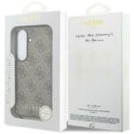 Guess 4G Classic Logo Charm MagSafe Brown Kryt Samsung Galaxy S26