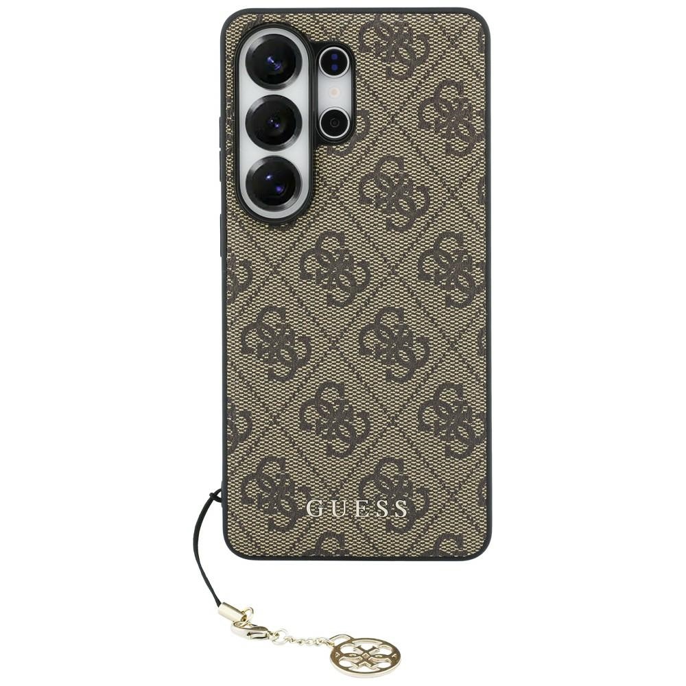Guess 4G Classic Logo Charm MagSafe Brown Kryt Samsung Galaxy S26 Ultra