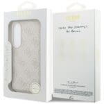 Guess 4G Classic Logo Charm MagSafe Pink Kryt Samsung Galaxy S26