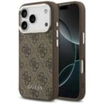 Guess 4G Classic Logo MagSafe Brown Kryt iPhone 17 Pro