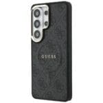 Guess 4G Embossed Ring MagSafe Black Kryt Samsung Galaxy S26 Ultra