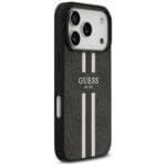 Guess 4G Printed Stripes MagSafe Black Kryt iPhone 17 Pro