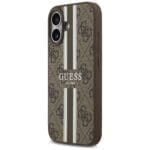 Guess 4G Printed Stripes MagSafe Brown Kryt iPhone 17