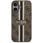Guess 4G Printed Stripes MagSafe Brown Kryt iPhone 17