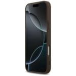 Guess 4G Printed Stripes MagSafe Brown Kryt iPhone 17 Pro Max