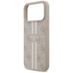 Guess 4G Printed Stripes MagSafe Pink Kryt iPhone 17 Pro Max