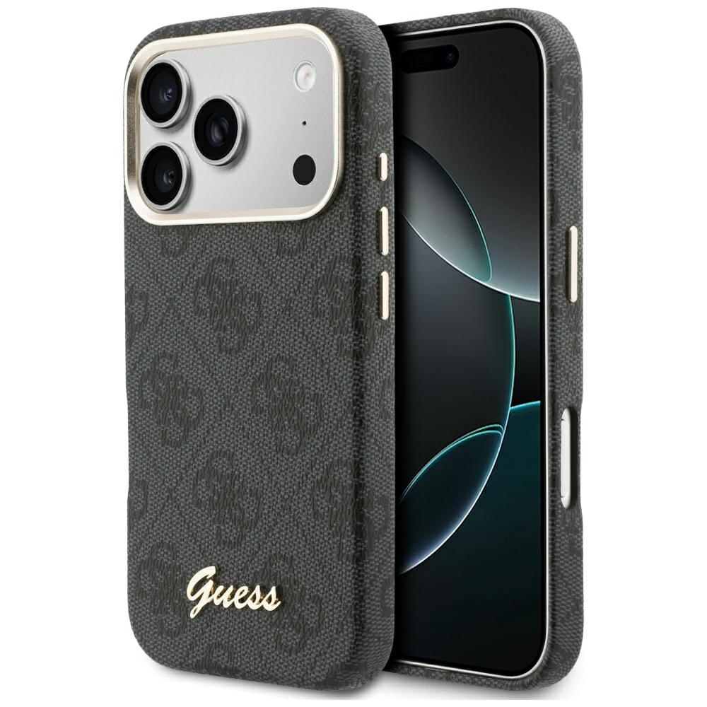 Guess 4G Script MagSafe Black Kryt iPhone 17 Pro Max