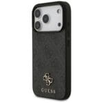 Guess 4G Small Classic Logo MagSafe Black Kryt iPhone 17 Pro