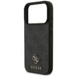 Guess 4G Small Classic Logo MagSafe Black Kryt iPhone 17 Pro