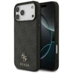 Guess 4G Small Classic Logo MagSafe Black Kryt iPhone 17 Pro Max