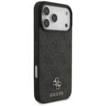 Guess 4G Small Classic Logo MagSafe Black Kryt iPhone 17 Pro Max
