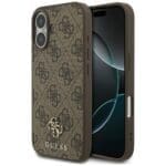 Guess 4G Small Classic Logo MagSafe Brown Kryt iPhone 17