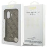 Guess 4G Small Classic Logo MagSafe Brown Kryt iPhone 17
