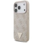 Guess 4G Strap Triangle Logo MagSafe Pink Kryt iPhone 17 Pro