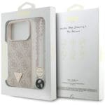 Guess 4G Strap Triangle Logo MagSafe Pink Kryt iPhone 17 Pro