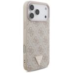 Guess 4G Strap Triangle Logo MagSafe Pink Kryt iPhone 17 Pro Max