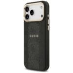 Guess 4G Stripe MagSafe Black Kryt iPhone 17 Pro Max