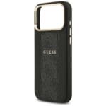 Guess 4G Stripe MagSafe Black Kryt iPhone 17 Pro Max