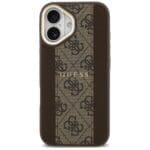 Guess 4G Stripe MagSafe Brown Kryt iPhone 17