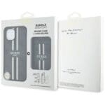 Guess 4G Stripes with wallet MagSafe Black Kryt iPhone 15