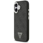 Guess 4G Triangle Logo MagSafe Black Silver Kryt iPhone 17