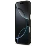 Guess 4G Triangle Logo MagSafe Black Silver Kryt iPhone 17