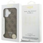 Guess 4G Triangle Logo MagSafe Brown Kryt iPhone 17