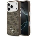 Guess 4G Triangle Logo MagSafe Brown Kryt iPhone 17 Pro