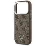 Guess 4G Triangle Logo MagSafe Brown Kryt iPhone 17 Pro
