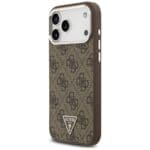 Guess 4G Triangle Logo MagSafe Brown Kryt iPhone 17 Pro Max