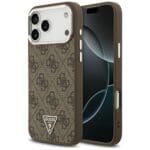 Guess 4G Triangle Logo MagSafe Brown Kryt iPhone 17 Pro Max