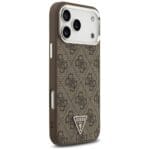 Guess 4G Triangle Logo MagSafe Brown Kryt iPhone 17 Pro Max