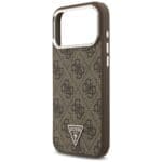 Guess 4G Triangle Logo MagSafe Brown Kryt iPhone 17 Pro Max