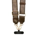 Guess Crossbody PU 4G Metal Logo Brown