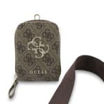 Guess Crossbody PU 4G Metal Logo + Wallet Brown