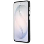 Guess Embossed Ring Triangle Logo MagSafe Black Kryt Samsung Galaxy S26