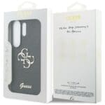 Guess Fixed Glitter Big 4G Metal Logo Black Kryt Samsung Galaxy S26 Ultra