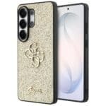 Guess Fixed Glitter Big 4G Metal Logo Gold Kryt Samsung Galaxy S26 Ultra