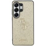 Guess Fixed Glitter Big 4G Metal Logo Gold Kryt Samsung Galaxy S26 Ultra