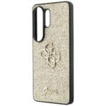Guess Fixed Glitter Big 4G Metal Logo Gold Kryt Samsung Galaxy S26 Ultra