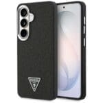 Guess Fixed Glitter Triangle MagSafe Black Kryt Samsung Galaxy S26