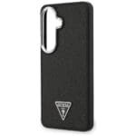 Guess Fixed Glitter Triangle MagSafe Black Kryt Samsung Galaxy S26