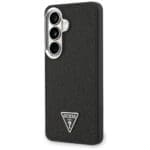 Guess Fixed Glitter Triangle MagSafe Plus Black Kryt Samsung Galaxy S26