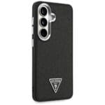 Guess Fixed Glitter Triangle MagSafe Plus Black Kryt Samsung Galaxy S26
