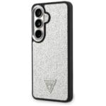 Guess Fixed Glitter Triangle MagSafe Plus Silver Kryt Samsung Galaxy S26