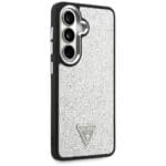 Guess Fixed Glitter Triangle MagSafe Plus Silver Kryt Samsung Galaxy S26