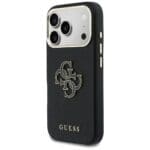 Guess FW Resin Logo Black Kryt iPhone 17 Pro