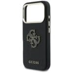 Guess FW Resin Logo Black Kryt iPhone 17 Pro