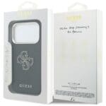 Guess FW Resin Logo Black Kryt iPhone 17 Pro