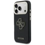 Guess FW Resin Logo Black Kryt iPhone 17 Pro Max